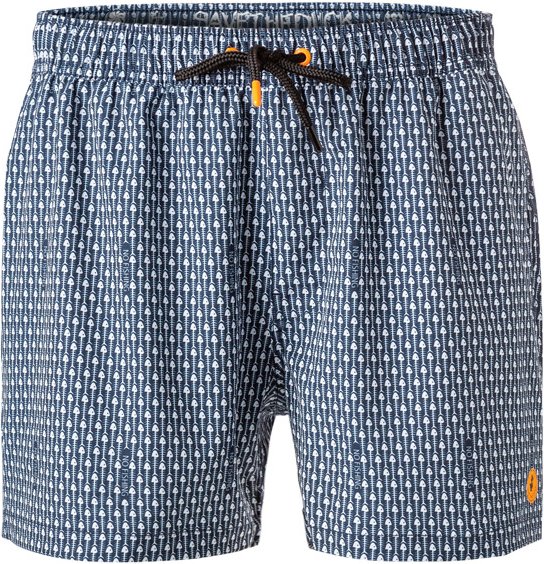Thumbnail - SAVE THE DUCK Herren Badeshorts blau Mikrofaser Gemustert