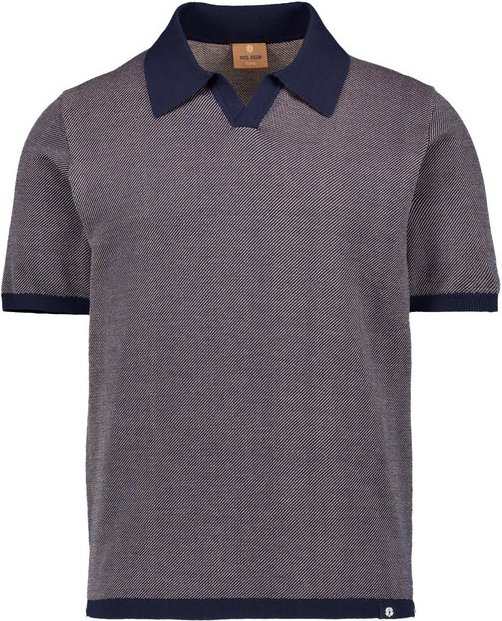 MOS MOSH Gallery. Herren Polo-Shirt blau meliert