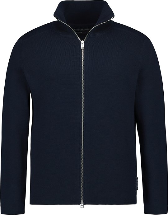 Marc O'Polo Herren Cardigan blau unifarben