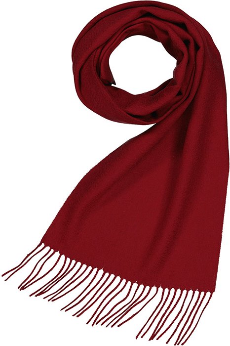 Ascot Herren Schal rot Woll-Stoff