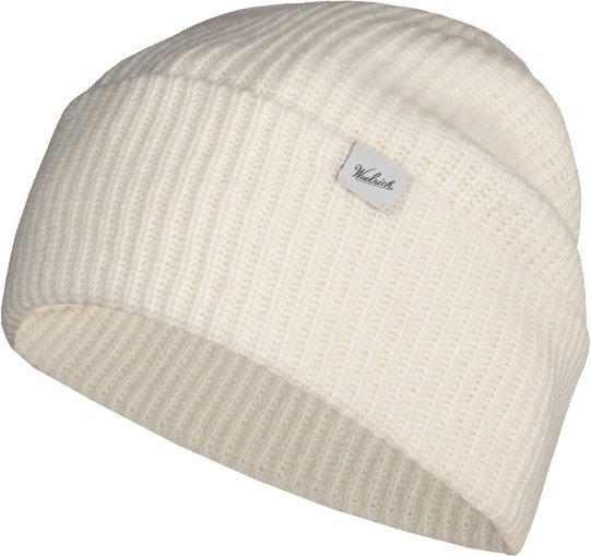 Thumbnail - WOOLRICH Herren Mütze weiß Woll-Stoff
