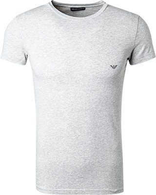 EMPORIO ARMANI Herren T-Shirt grau Baumwolle & Mix unifarben