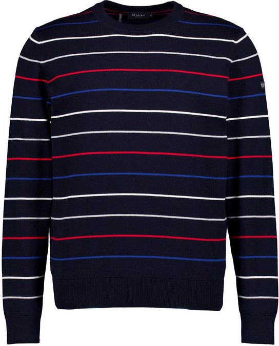 MAERZ Muenchen Herren Pullover blau Gestreift