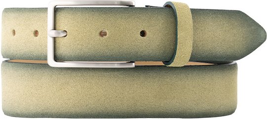 Lindenmann Herren Gürtel grün Nubuk