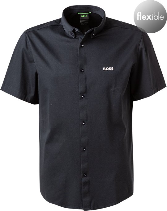 BOSS Green Herren Kurzarmhemd blau