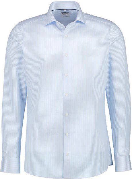 OLYMP Herren Hemd blau gestreift