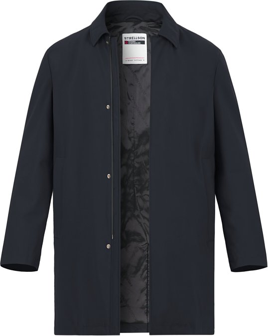 Strellson Herren Mantel blau unifarben