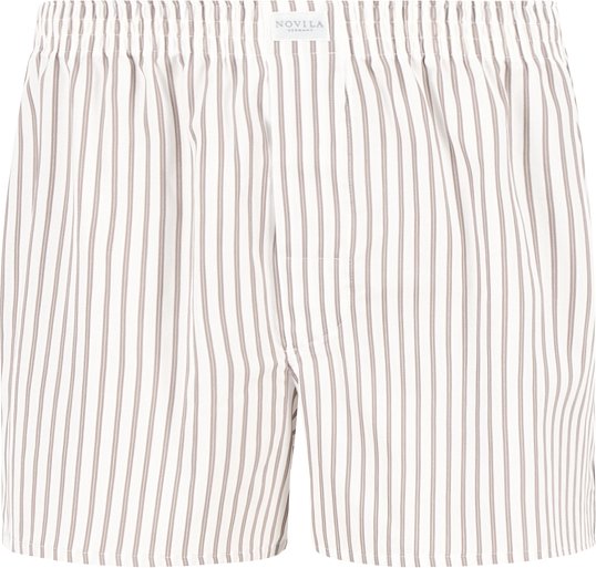 Thumbnail - Novila Herren Unterwäsche beige Reine Baumwolle Gestreift