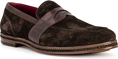 rosso e nero Herren Loafer braun Velours