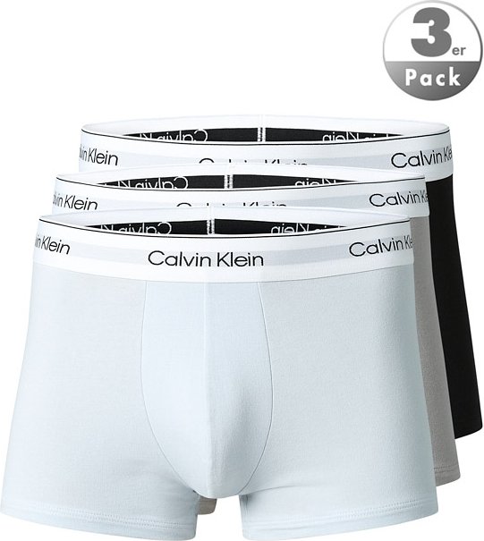 Calvin Klein Underwear Herren Unterwäsche grau,schwarz,weiß Baumwolle & Mix unifarben
