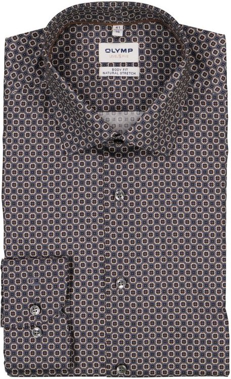 Thumbnail - OLYMP Herren Hemden grau gemustert