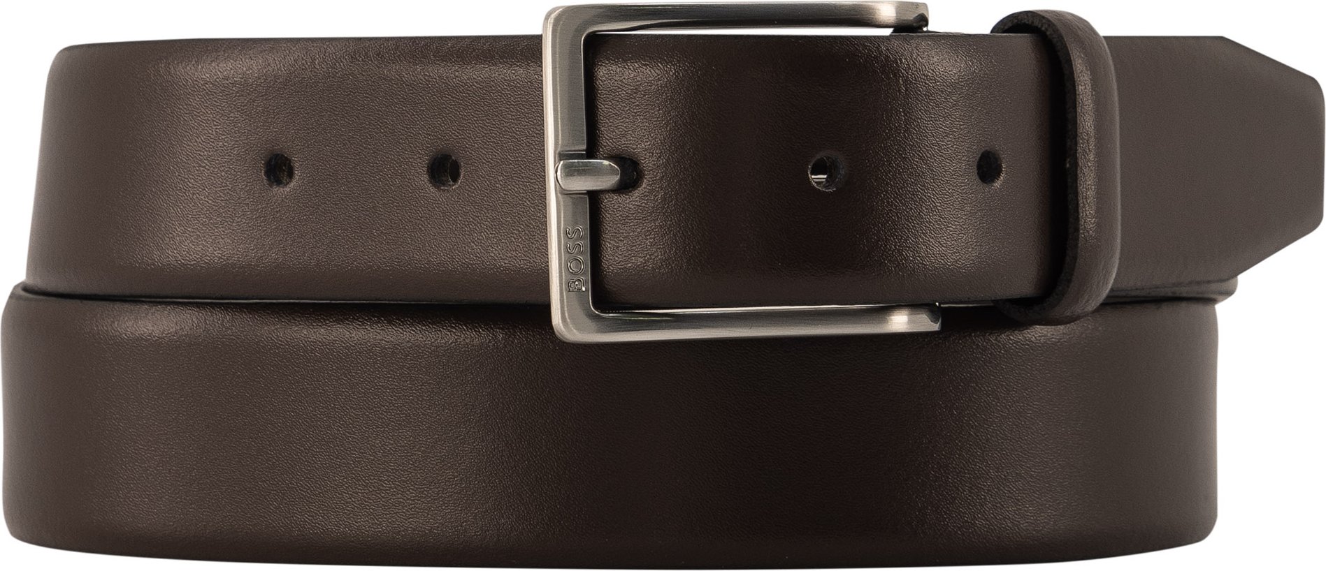 Thumbnail - BOSS Black Herren Gürtel braun Glattleder