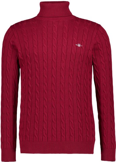 Gant Herren Rollkragenpullover rot unifarben