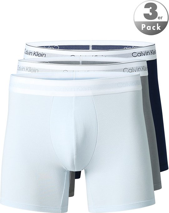 Thumbnail - Calvin Klein Underwear Herren Trunks blau Viskose/Modal unifarben