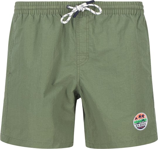 Thumbnail - N.Z.A. Herren Badeshorts grün unifarben