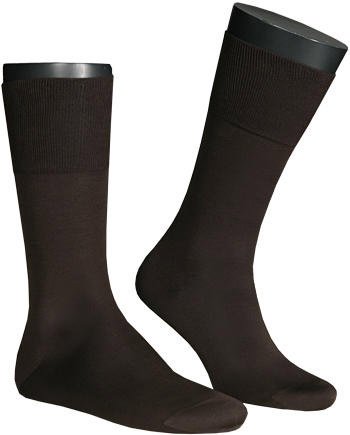 Thumbnail - Falke Herren Socken braun Ägyptische Baumwolle unifarben