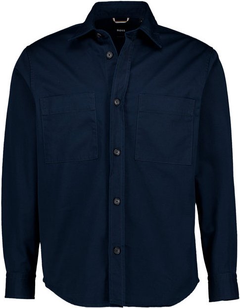 BOSS Black Herren Overshirt blau