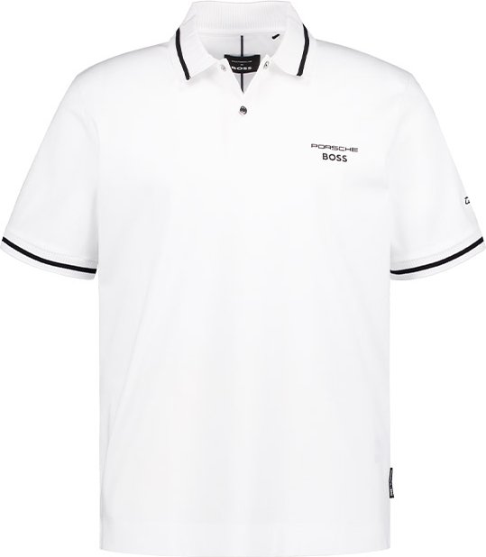 BOSS Black Herren Polo-Shirt weiß