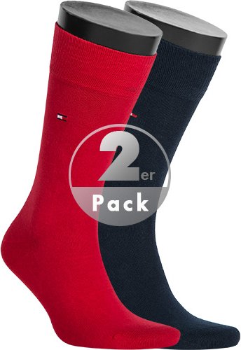Tommy Hilfiger Herren Socken blau Baumwolle & Mix unifarben