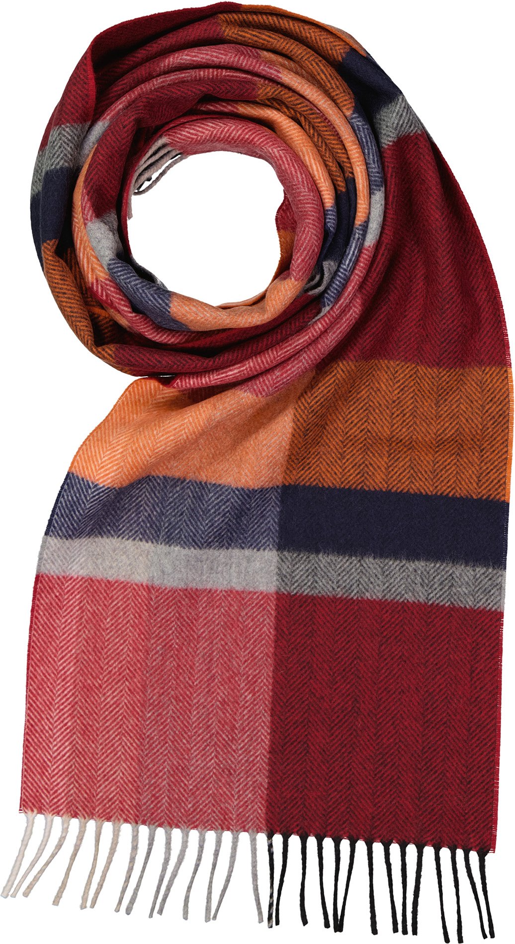 DANTE Herren Schal mehrfarbig Kashmere-Wolle