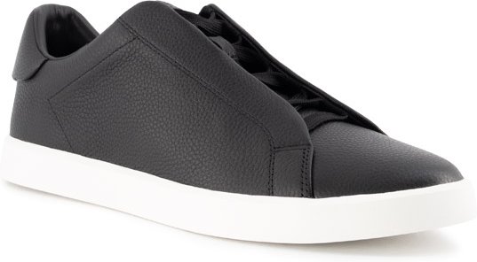 BOGGI MILANO Herren Sneaker schwarz Glattleder