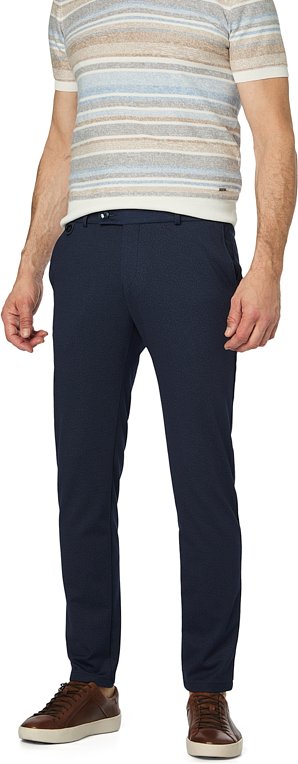 Thumbnail - bugatti Herren Hose blau meliert Slim Fit