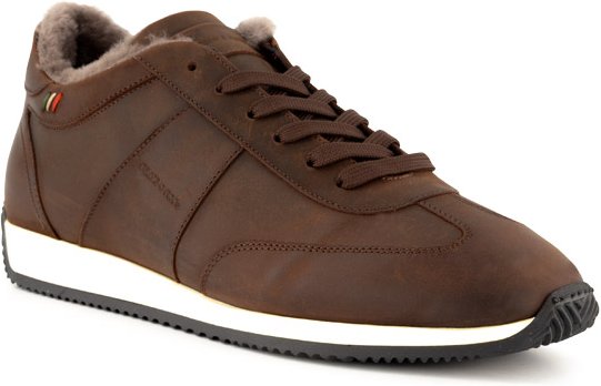 Thumbnail - rosso e nero Herren Sneaker braun Nubuk-/Veloursleder