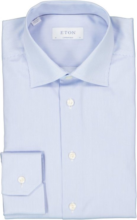 ETON Herren Hemd blau gestreift