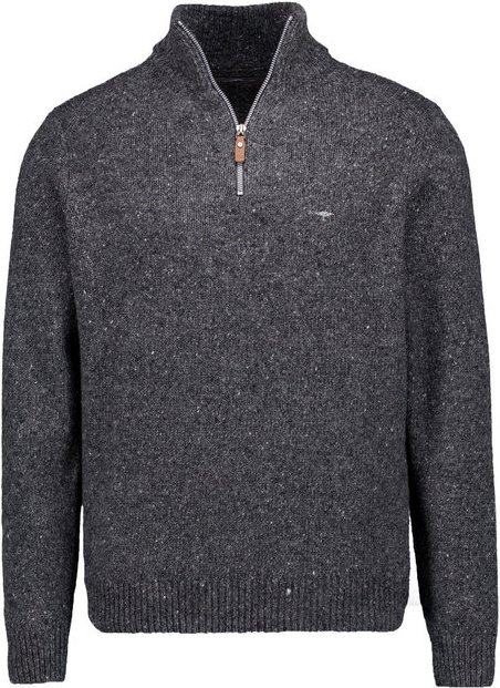 Fynch-Hatton Herren Troyer grau unifarben