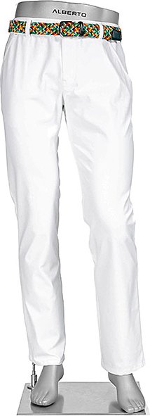 Alberto Golf Herren Golfhose weiß