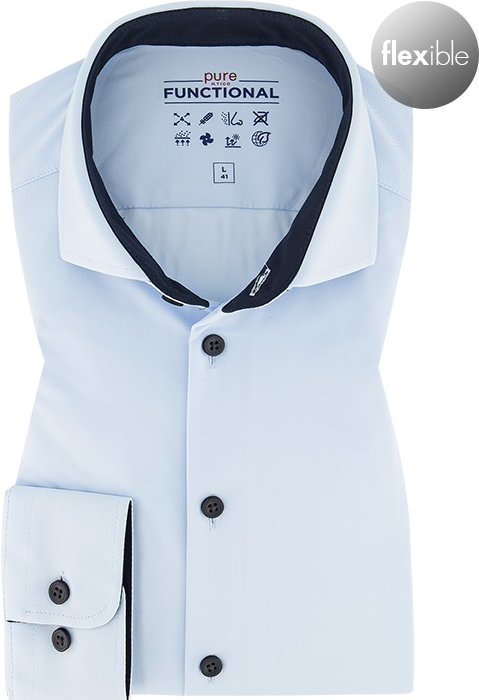 PURE Herren Hemd blau