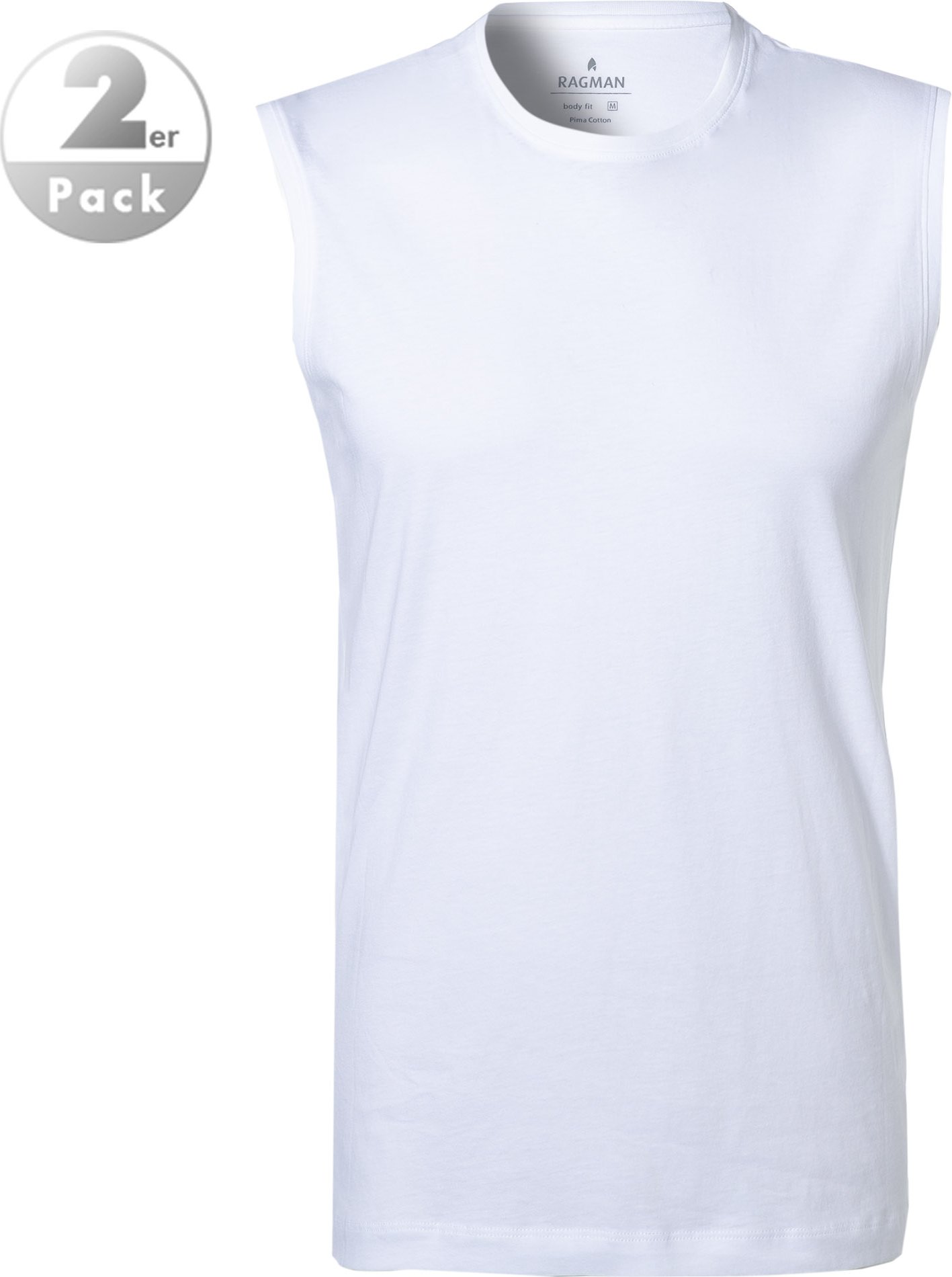 RAGMAN Herren Tanktops weiß