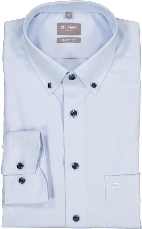 OLYMP Herren Hemd blau Comfort Fit
