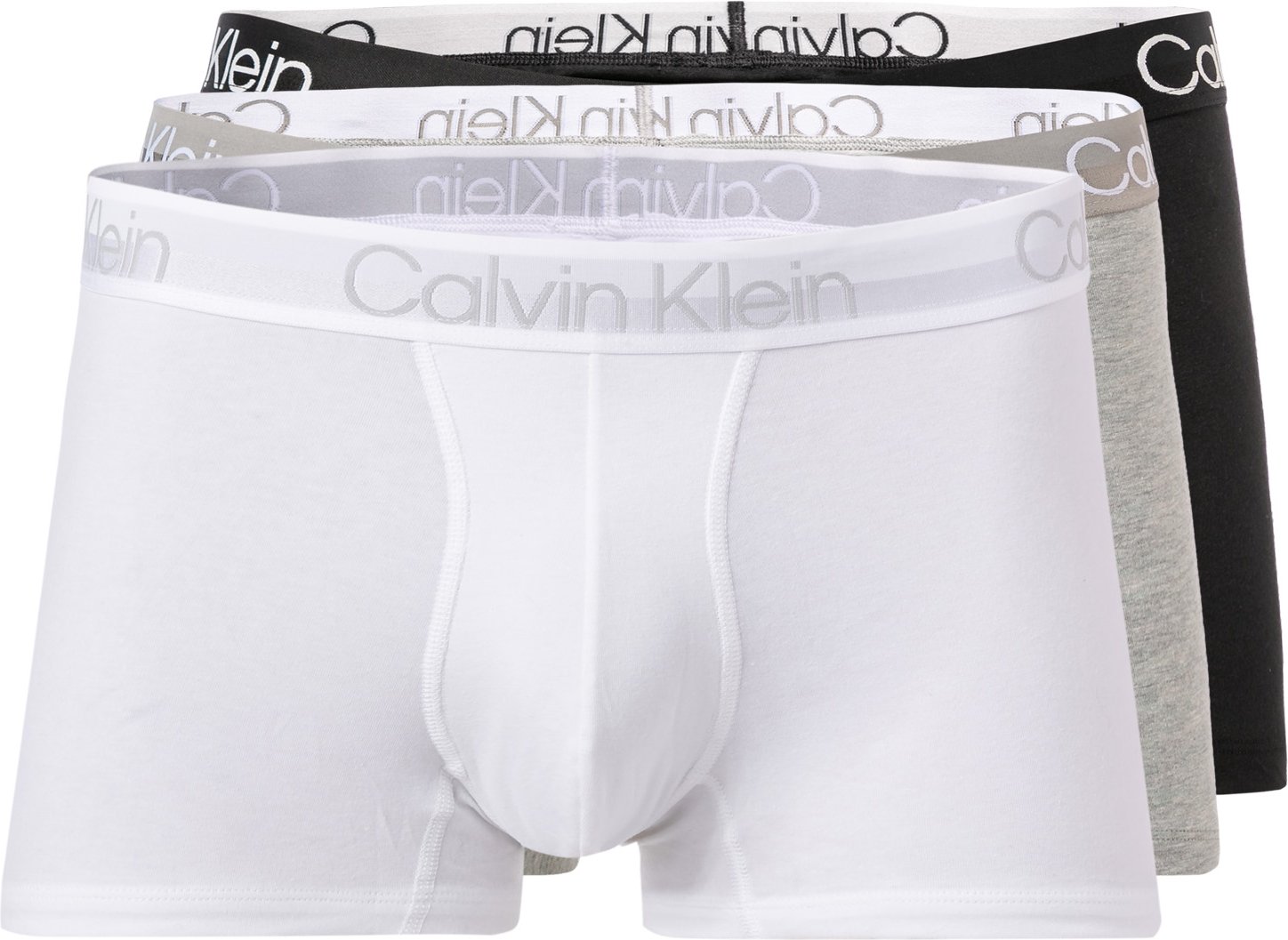 Thumbnail - Calvin Klein Underwear Herren Trunks grau Baumwolle & Mix unifarben