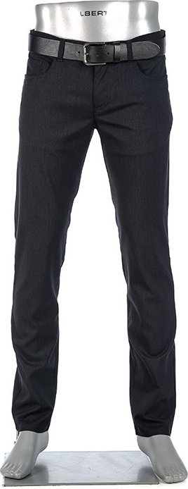 Alberto Herren Hose blau meliert