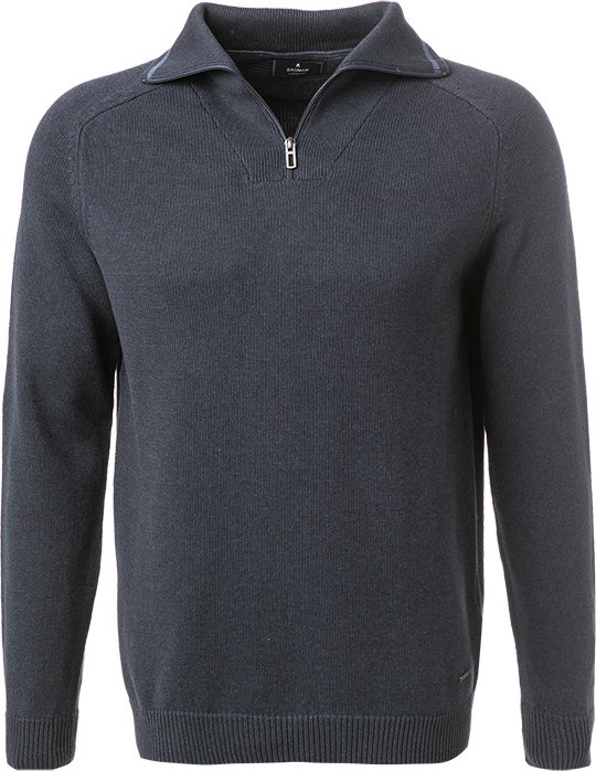 RAGMAN Herren Troyer blau unifarben