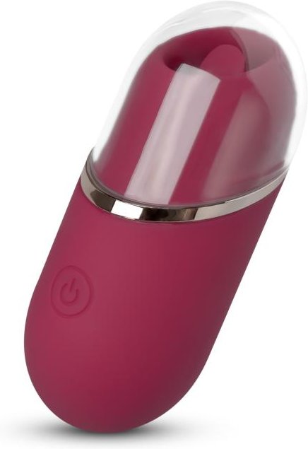 Zungen-Vibrator mit Schutzkappe - Pink