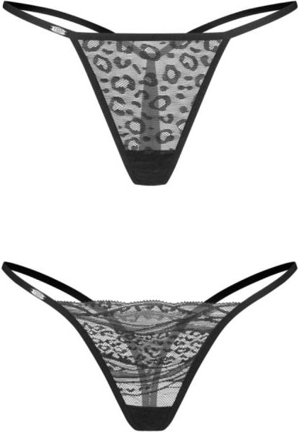 Obsessive – Clara 2er-Pack String – Schwarz