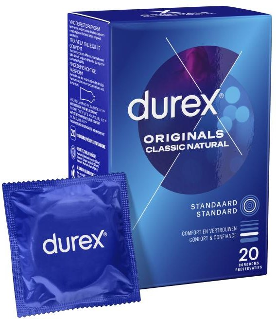 Durex Kondome Classic Natural - 20 Stück