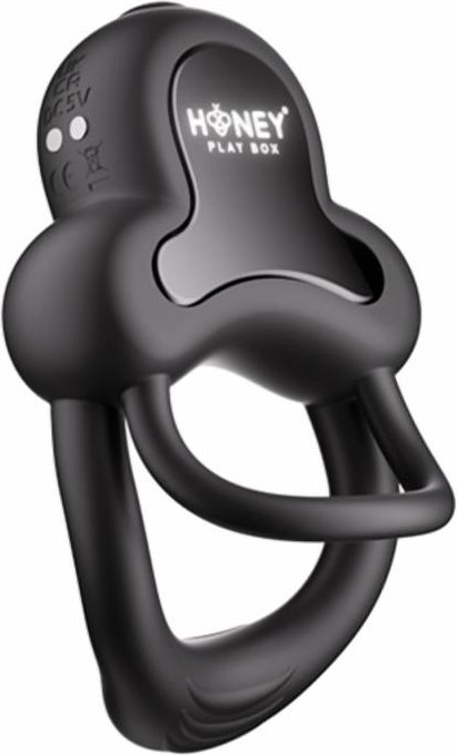 HoneyPlayBox - Anello-App-gesteuerter Vibrations-Doppel-Cockring & Klitoris