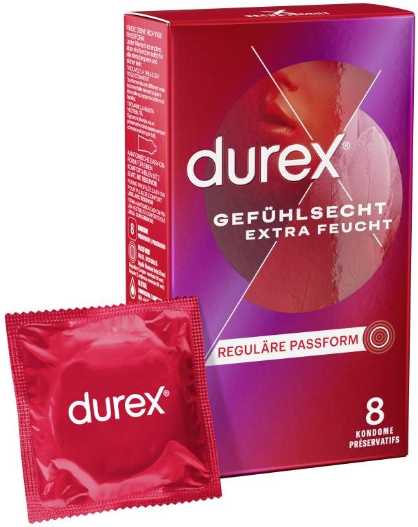 Durex Gefühlsecht Extra Feucht - 8 Stk