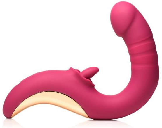 XR Brands - Tease & Please Leckende & Stoßende Vibrator - Rosa
