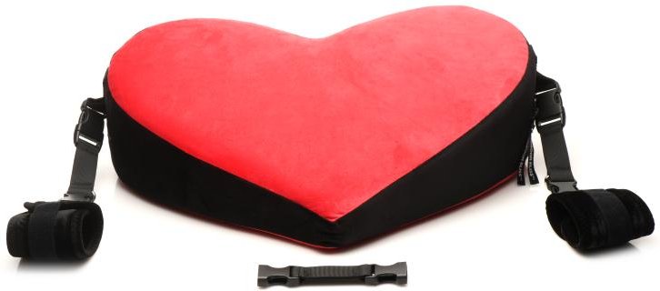 XR Brands - Bondage-Kissen - Rot & Schwarz