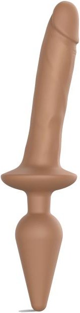 Strap-On-Me - Switch Plug-in Realistic Dildo Caramel XXL