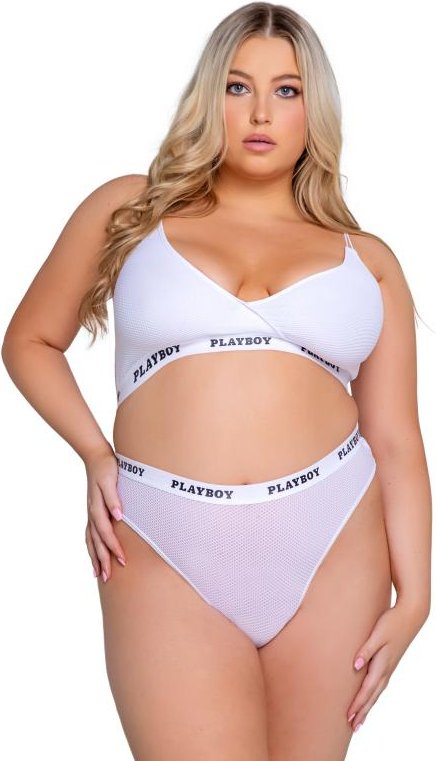 Playboy Lifestyle - 2-Teiliges Dessous-Set - Weiß