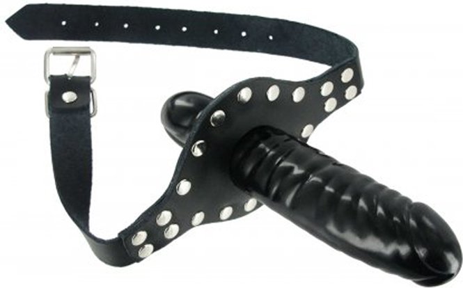 Dildo-Mundstück mit Gurt