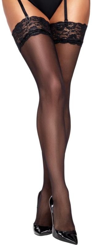 Thumbnail - Cottelli Collection – Straps-Strümpfe – Schwarz