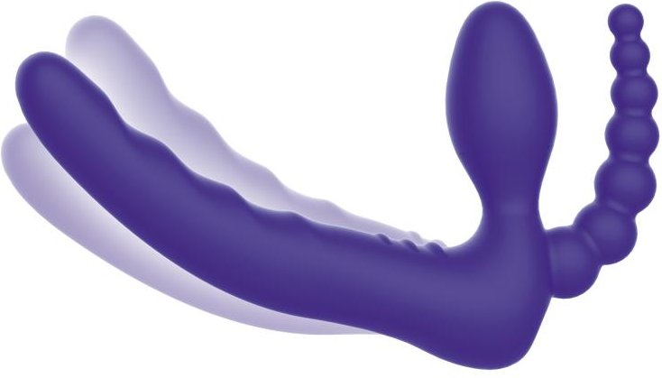 Pegasus - 7? Remote Control Strapless D.P. Silicone Strap on