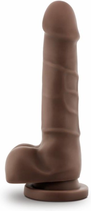 Dr. Skin Realistischer Dildo mit Saugnapf - 20 cm - Schokoladenbraun