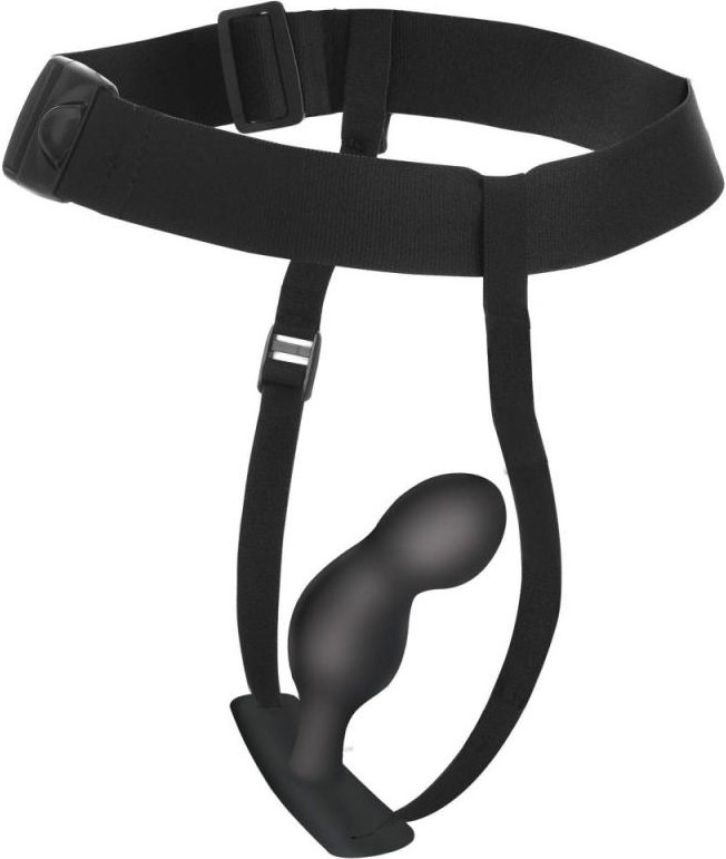 Master Series »Plugger« Analplug mit Gurtzeug und Fernbedienung